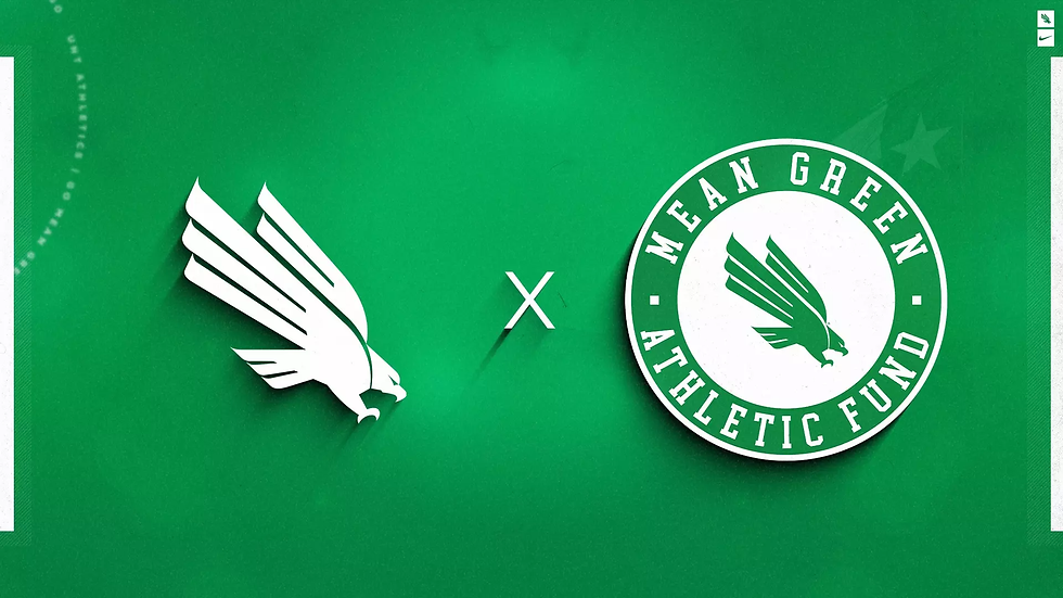 Mean Green Eagle and MGAF logo.
