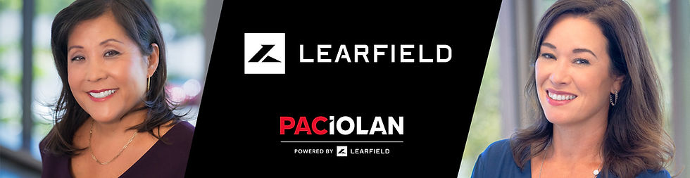 A header image with the LEARFIELD logo and the Paciolan logo with the headshots of Kim Damron and Deana Barnes