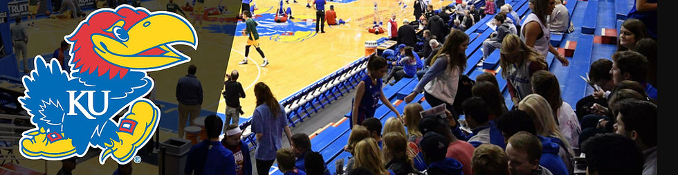 Header banner with KU logo and image of seats